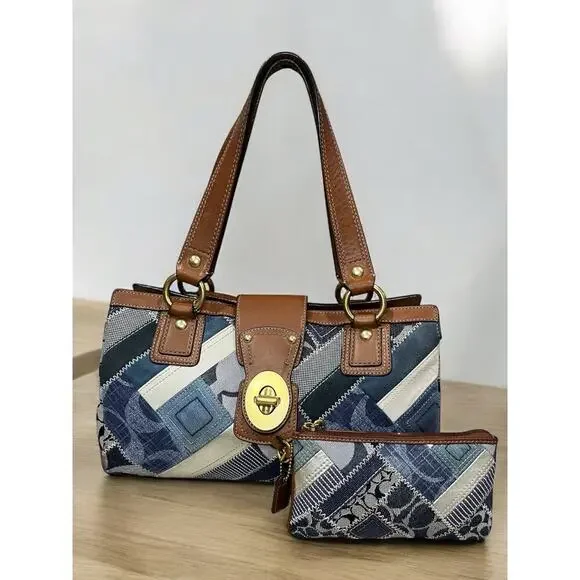 Coach | Bags | Y2k Coach 2216 Hamptons Denim Patchwork